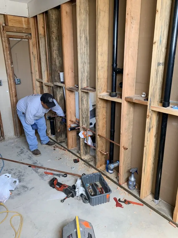 Commercial rough-in plumbing for Gas Line Repair in Central Signal Hill